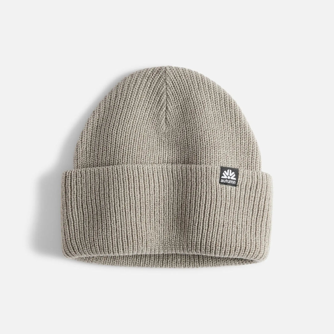 Autumn Simple Solid Beanie - Stone