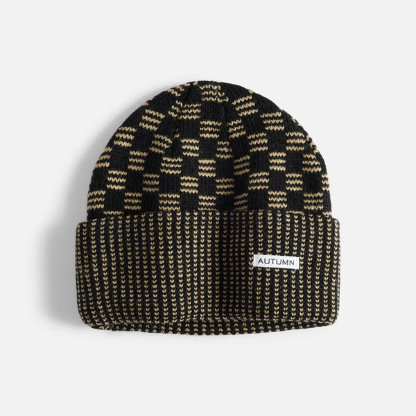 Autumn Squared Beanie - Black
