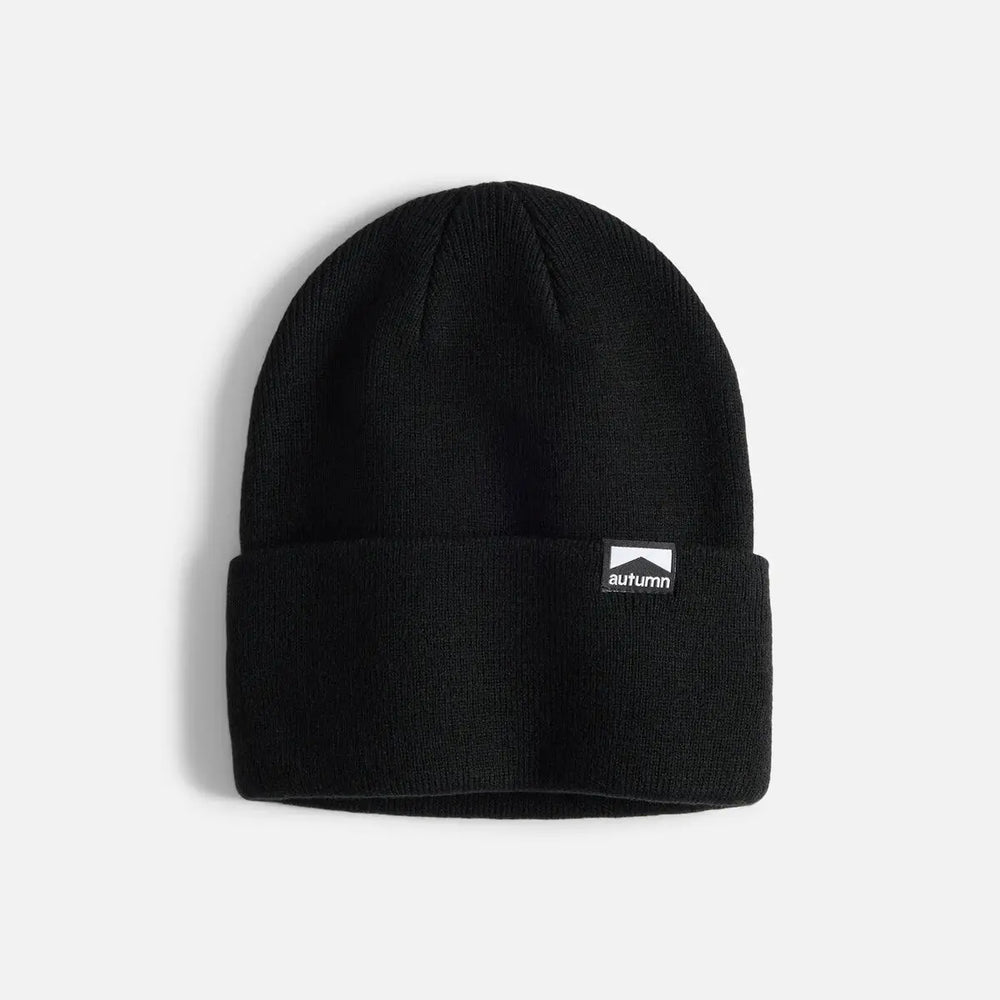 Autumn Surplus Solid Beanie - Black