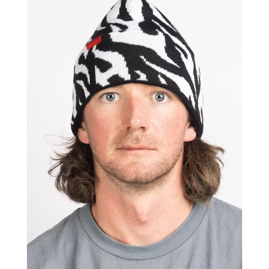 Autumn Tribal Flames Beanie 