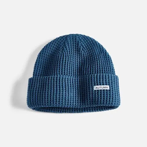 Autumn Waffle Beanie Dutch Blue 