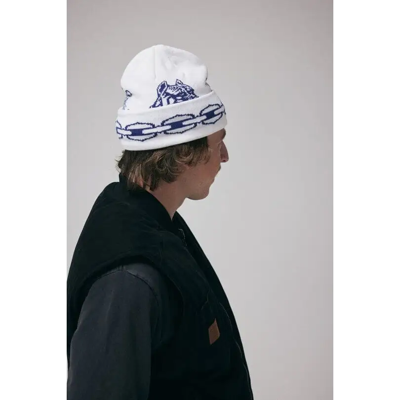 Blak Misfit Streets Beanie White 