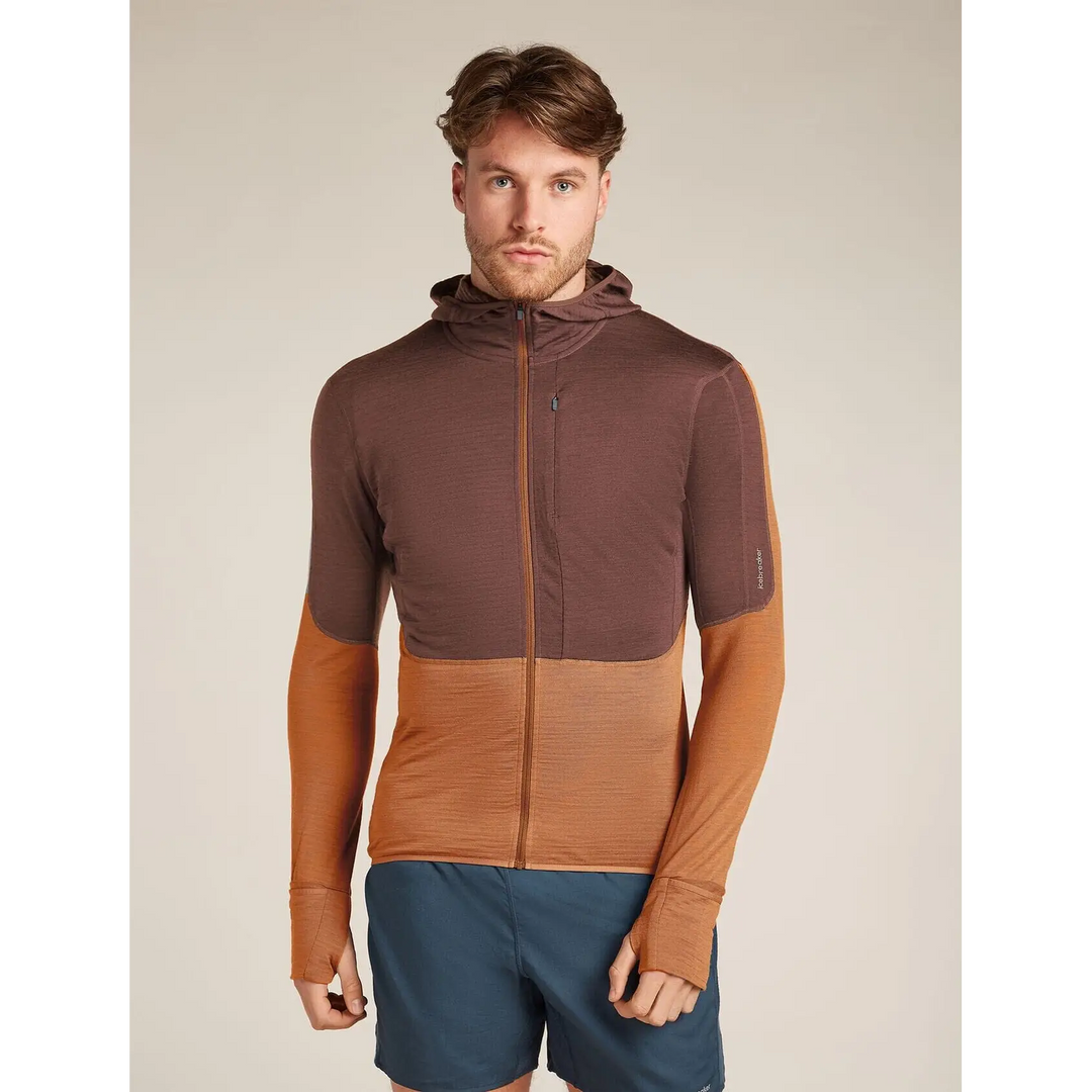 Icebreaker Merino Blend 200 Realfleece Descender Long Sleeve Zip Hoodie 