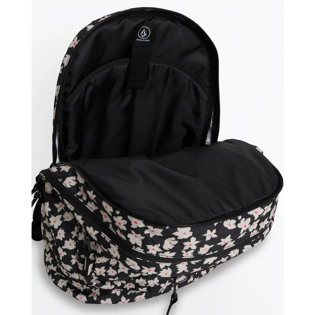 Volcom Patch Attack Backpack -Black White 