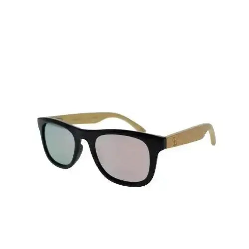 Bamboo Blonde Kids Sunglasses Black / Pink 