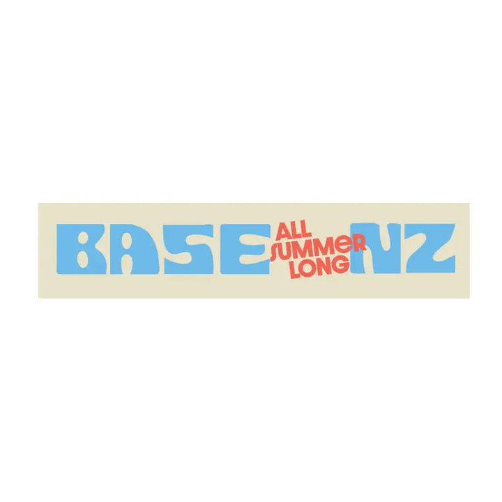 BaseNZ All Summer Long Small Sticker - Green / Black