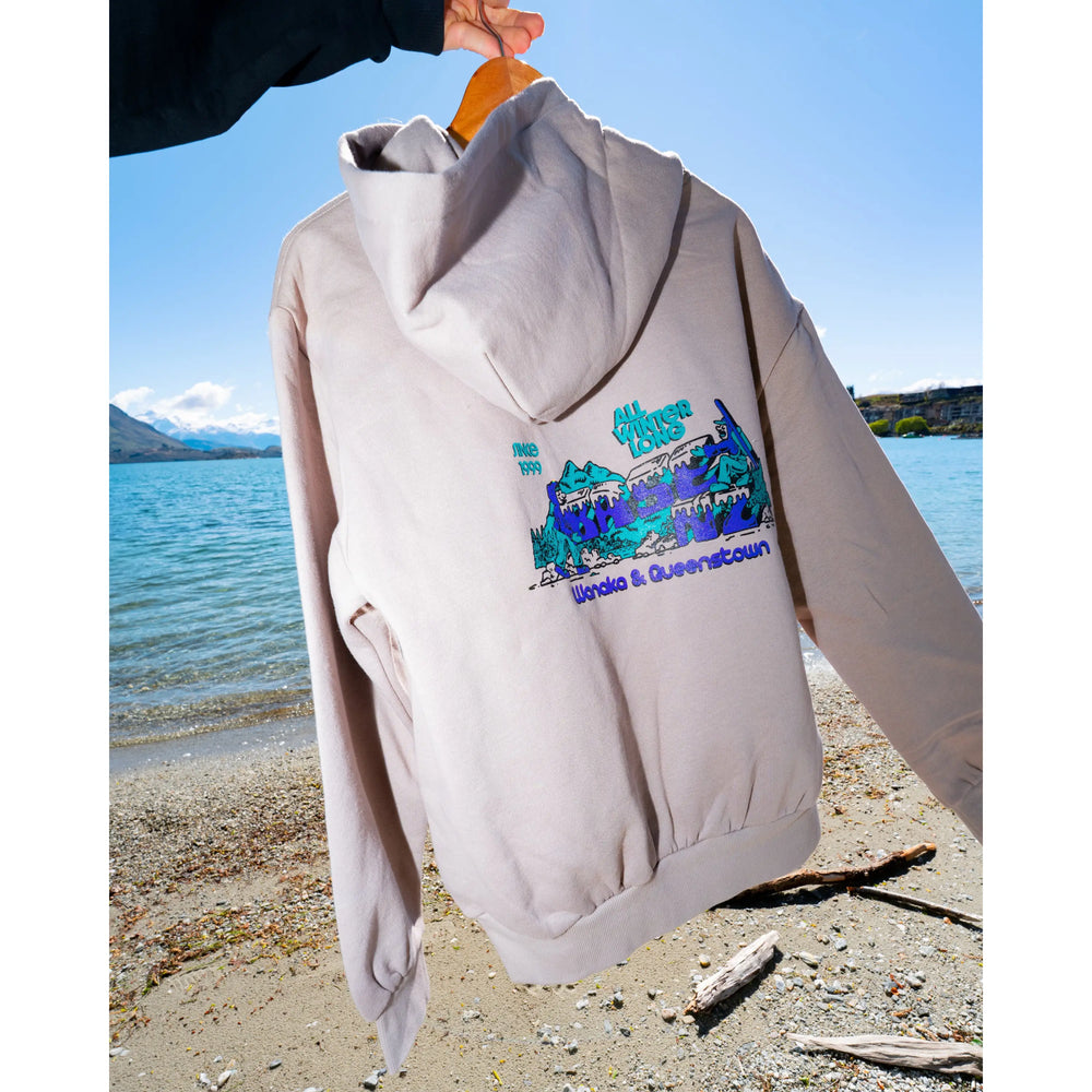 BaseNZ All Winter Long Box Hood Mens - Mushroom / Purple / Teal