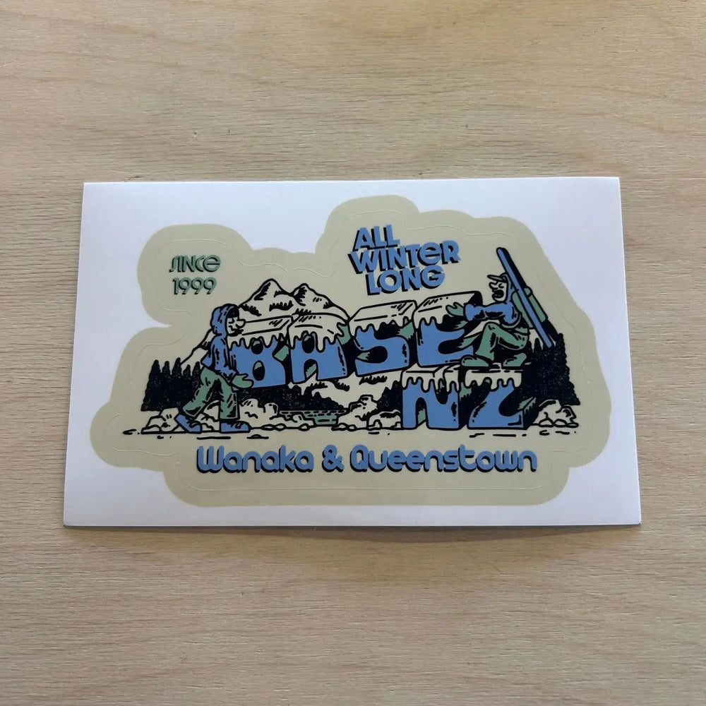 BaseNZ All Winter Long Large Sticker 