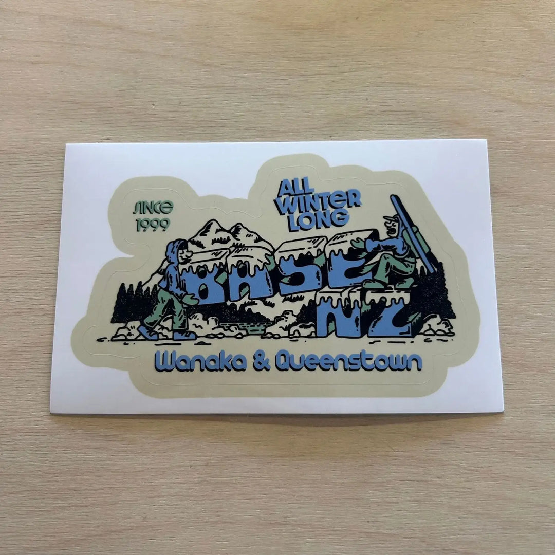BaseNZ All Winter Long Large Sticker 