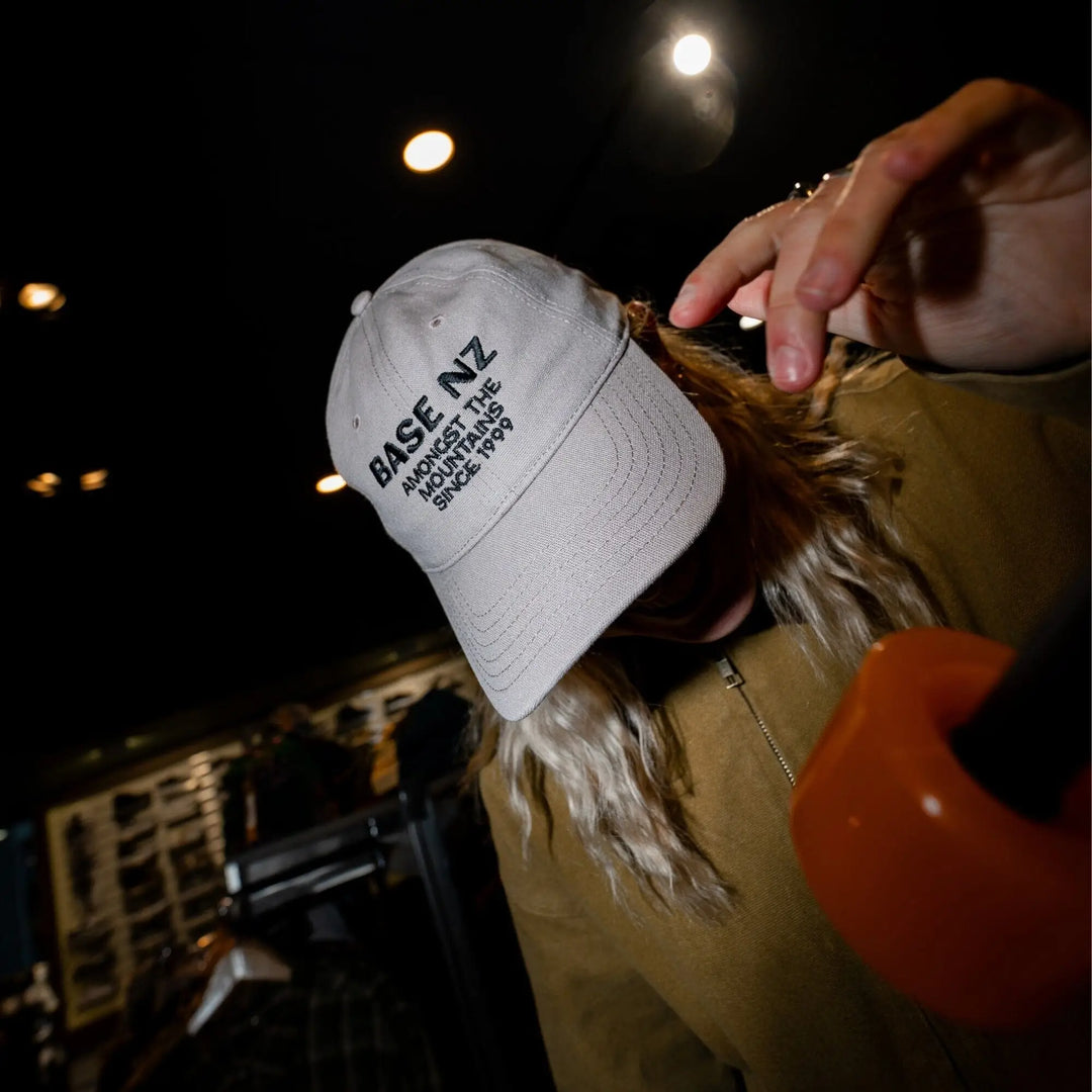 BaseNZ Amongst Rad Dad Canvas Cap Mushroom / Black 