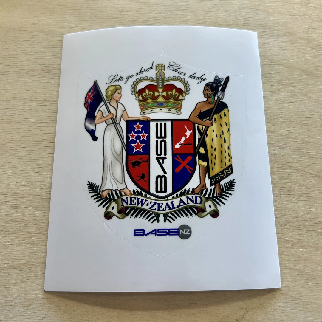 BaseNZ Chur Lady Flag Sticker - Multi
