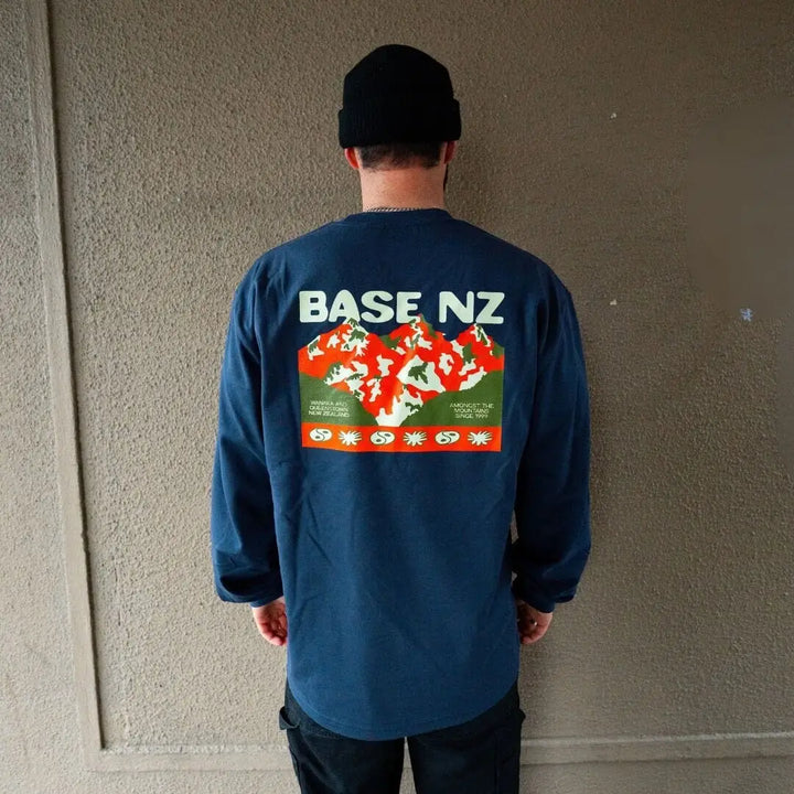 BaseNZ Mens "Amongst" Heavy Long Sleeve Tee 