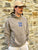 BaseNZ Mens Logo Relax Hoodie Faded Grey / Base Blue XL 