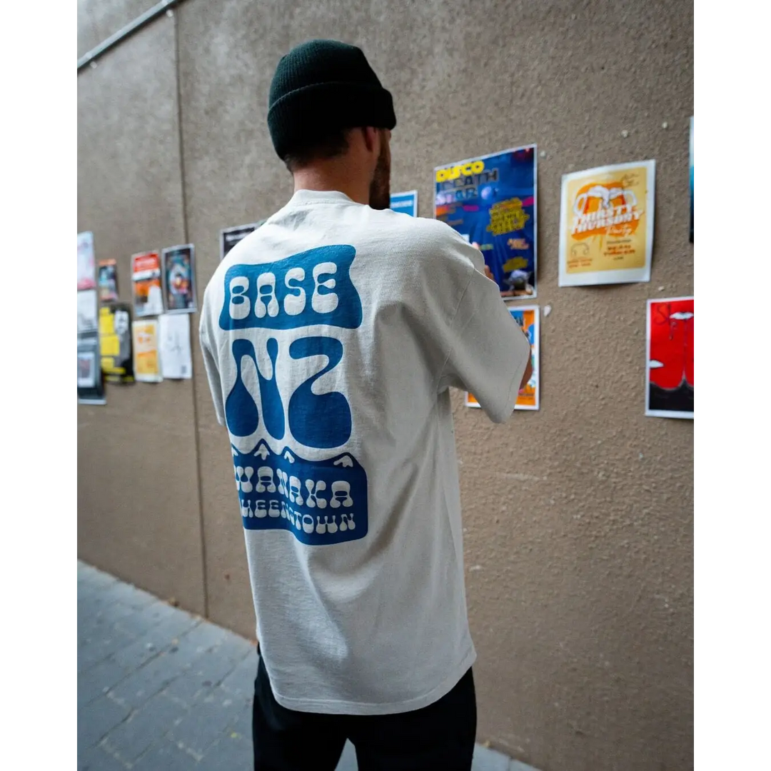 BaseNZ Mens Mountain Base Heavy Faded T-Shirt 