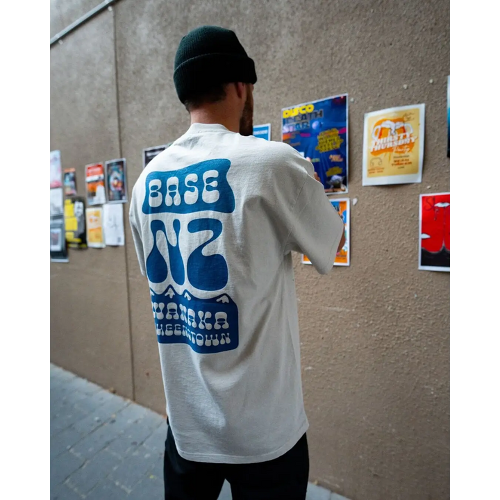 BaseNZ Mens Mountain Base Heavy Faded T-Shirt 