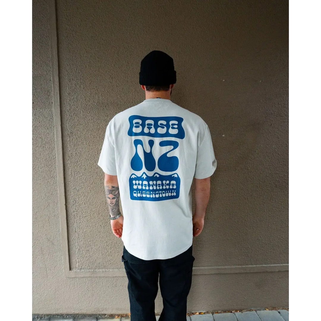 BaseNZ Mens Mountain Base Heavy Faded T-Shirt 