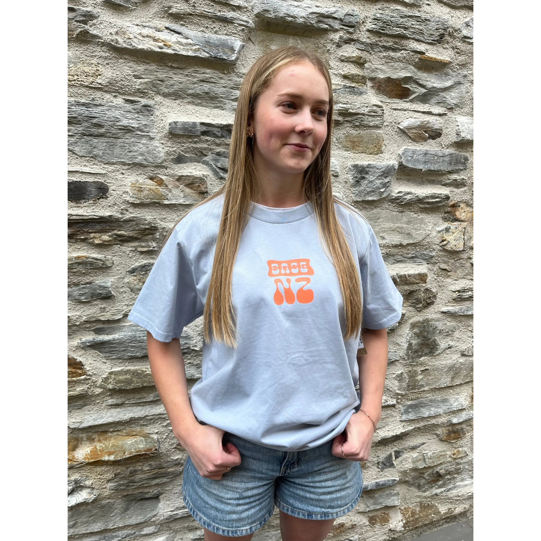 BaseNZ Mountain Base Classic Womens T-Shirt Powder / Coral Reef XS 