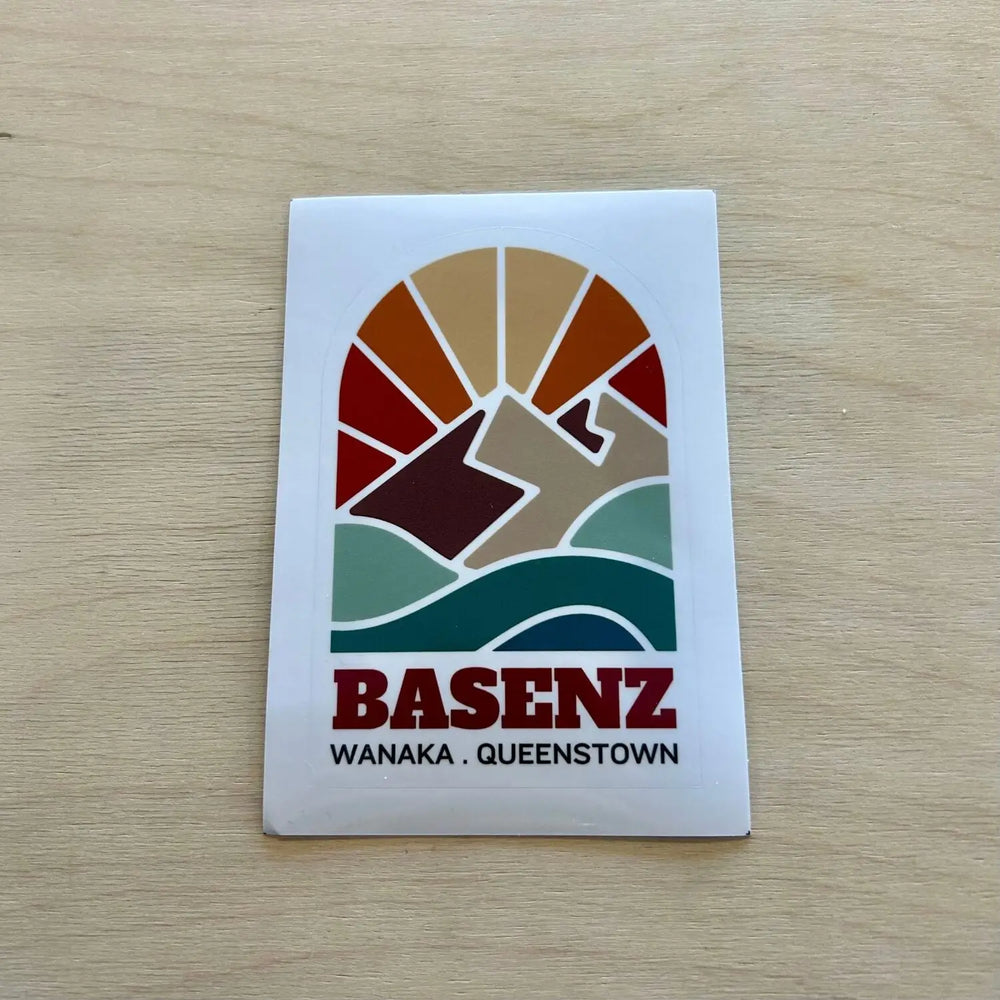 BaseNZ Retro Sun Sticker 