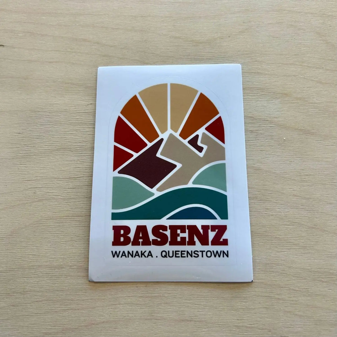 BaseNZ Retro Sun Sticker 