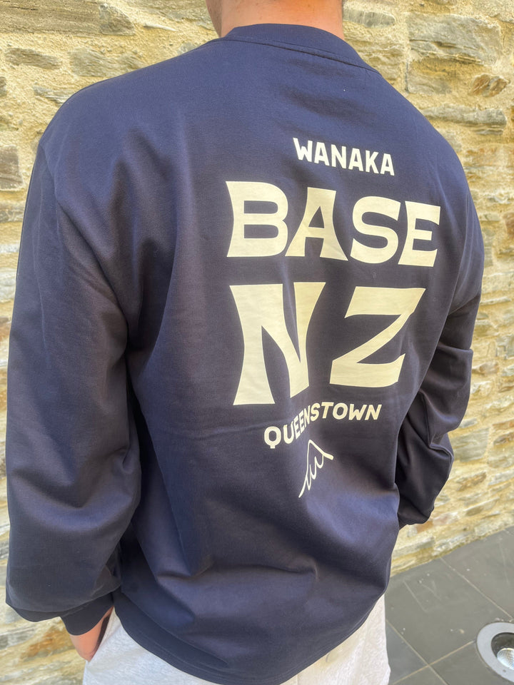 BaseNZ Summer Mountain Heavy Mens Long Sleeve Tee 