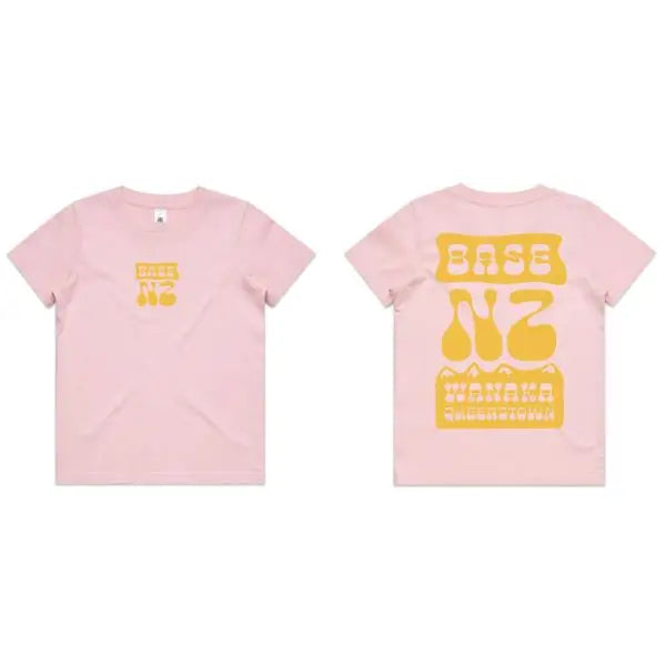 BaseNZ Youth Mountain Base 2 Tee Pink / Mandarin 8 