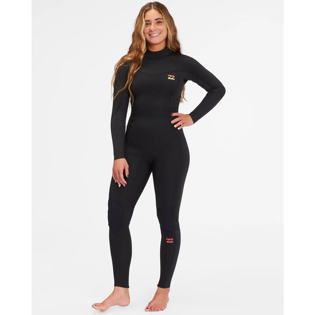 Billabong 3 / 2 Synergy Back Zip Full Wetsuit Wild Black 8 