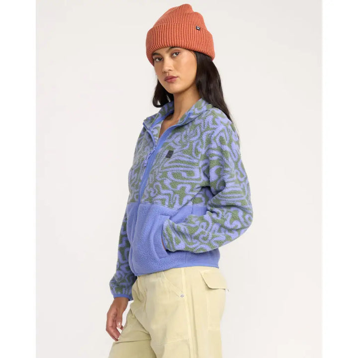 Billabong A / Div Rock Jetty Mock Neck Zip Sherpa Fleece