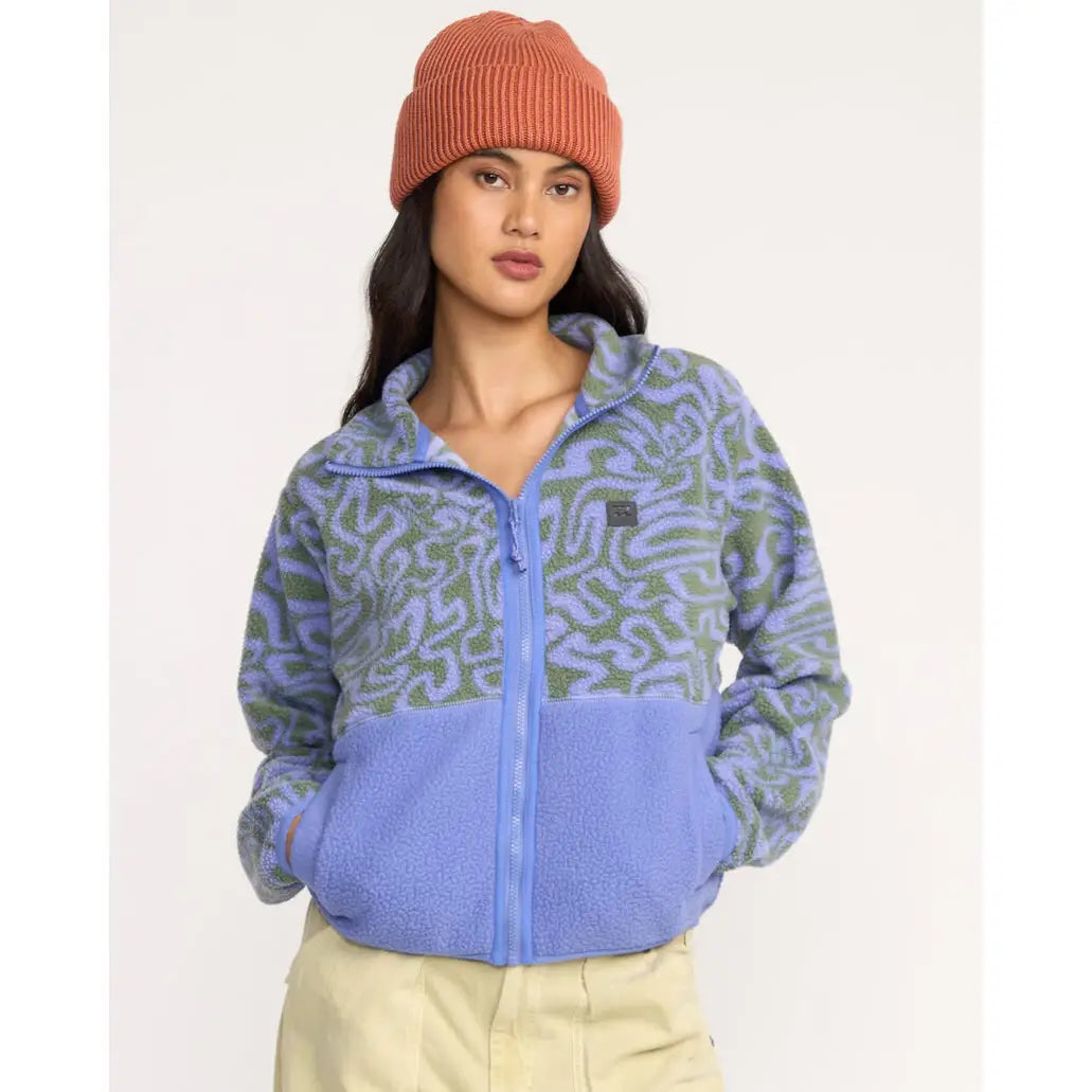 Billabong A / Div Rock Jetty Mock Neck Zip Sherpa Fleece