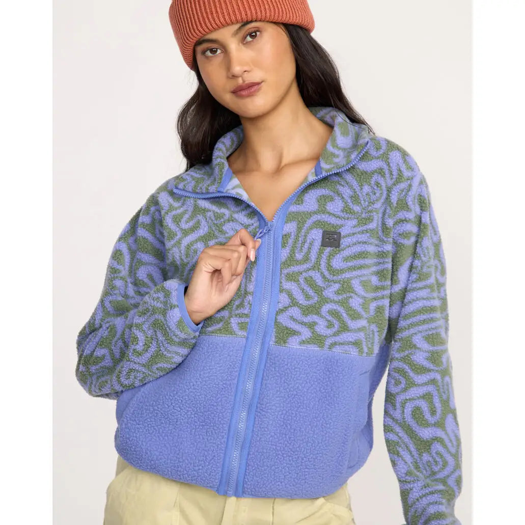 Billabong A / Div Rock Jetty Mock Neck Zip Sherpa Fleece