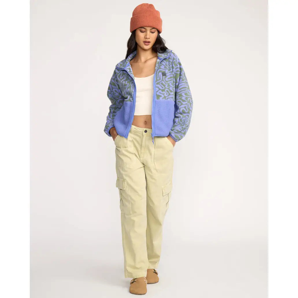Billabong A / Div Rock Jetty Mock Neck Zip Sherpa Fleece