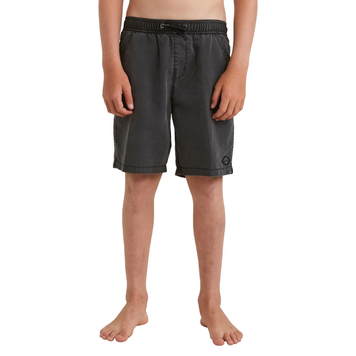 Billabong All Day Overdye Layback Youth Boardshorts Washed Black L / 14Y 