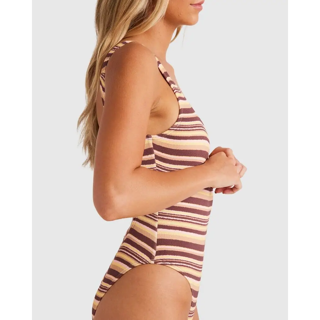 Billabong Beach Waves Square Tanker One Piece Swimsuit 