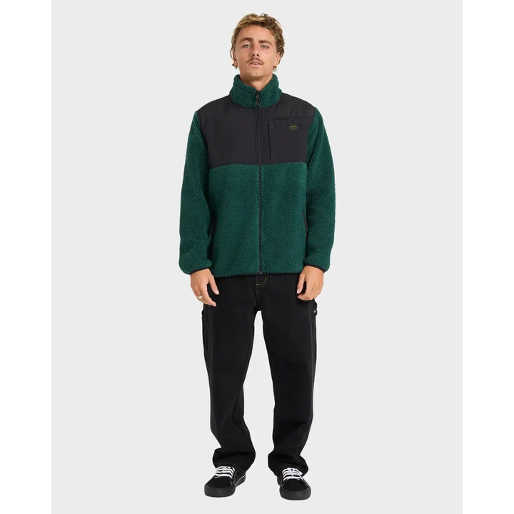 Billabong Boundary Summit Mock Neck Zip Up Fleece Jacket