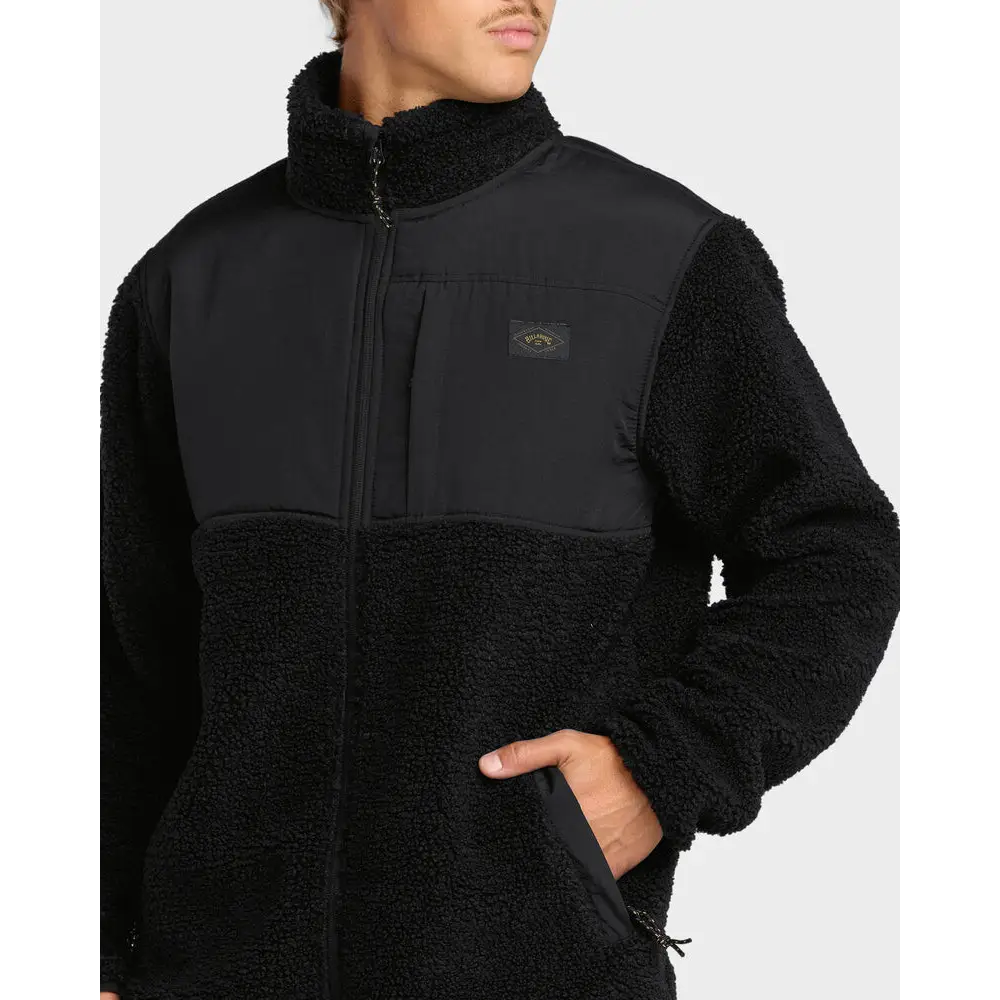 Billabong Boundary Summit Mock Neck Zip Up Fleece Jacket