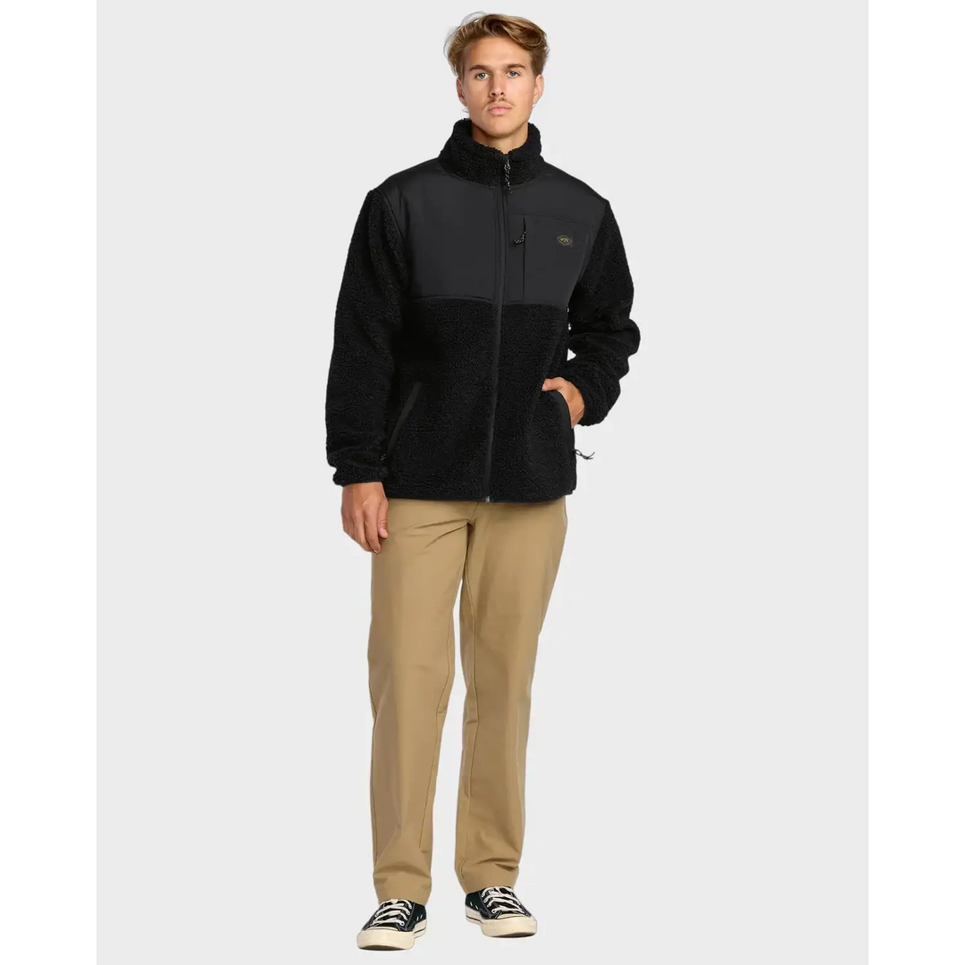 Billabong Boundary Summit Mock Neck Zip Up Fleece Jacket