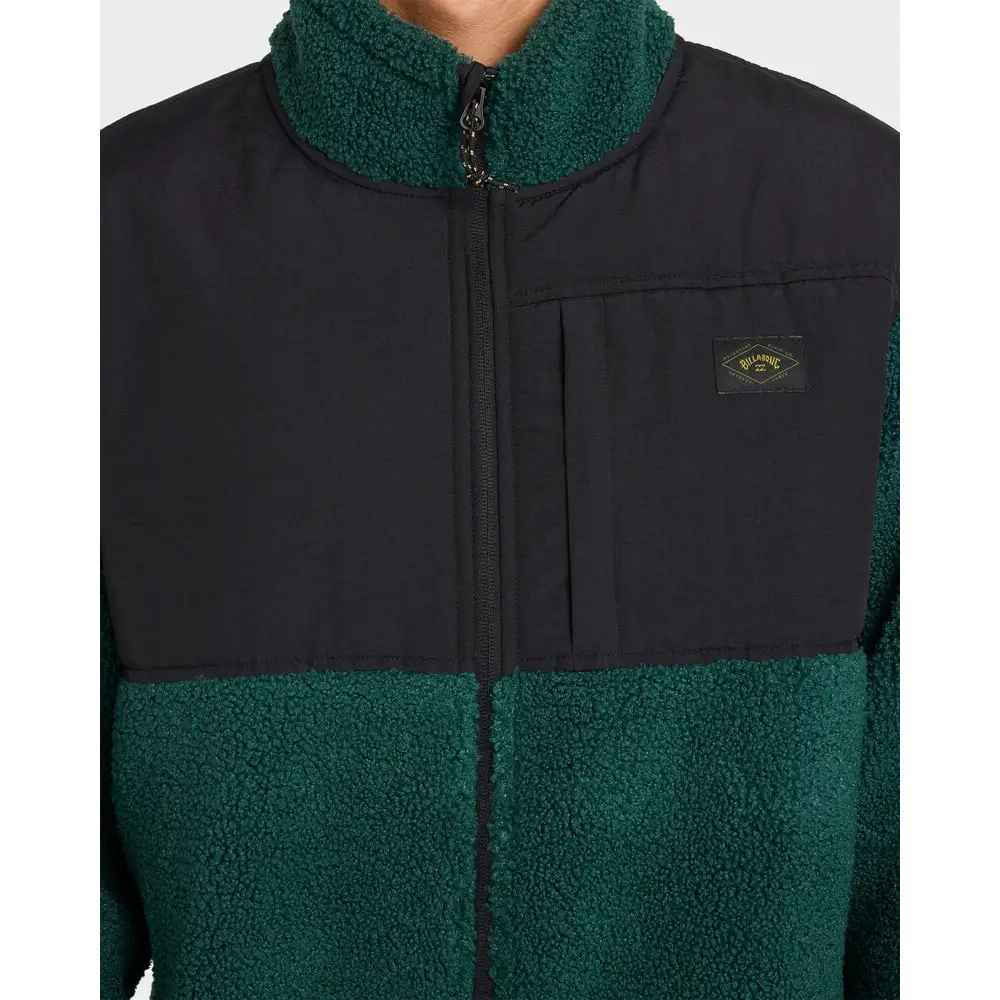 Billabong Boundary Summit Mock Neck Zip Up Fleece Jacket