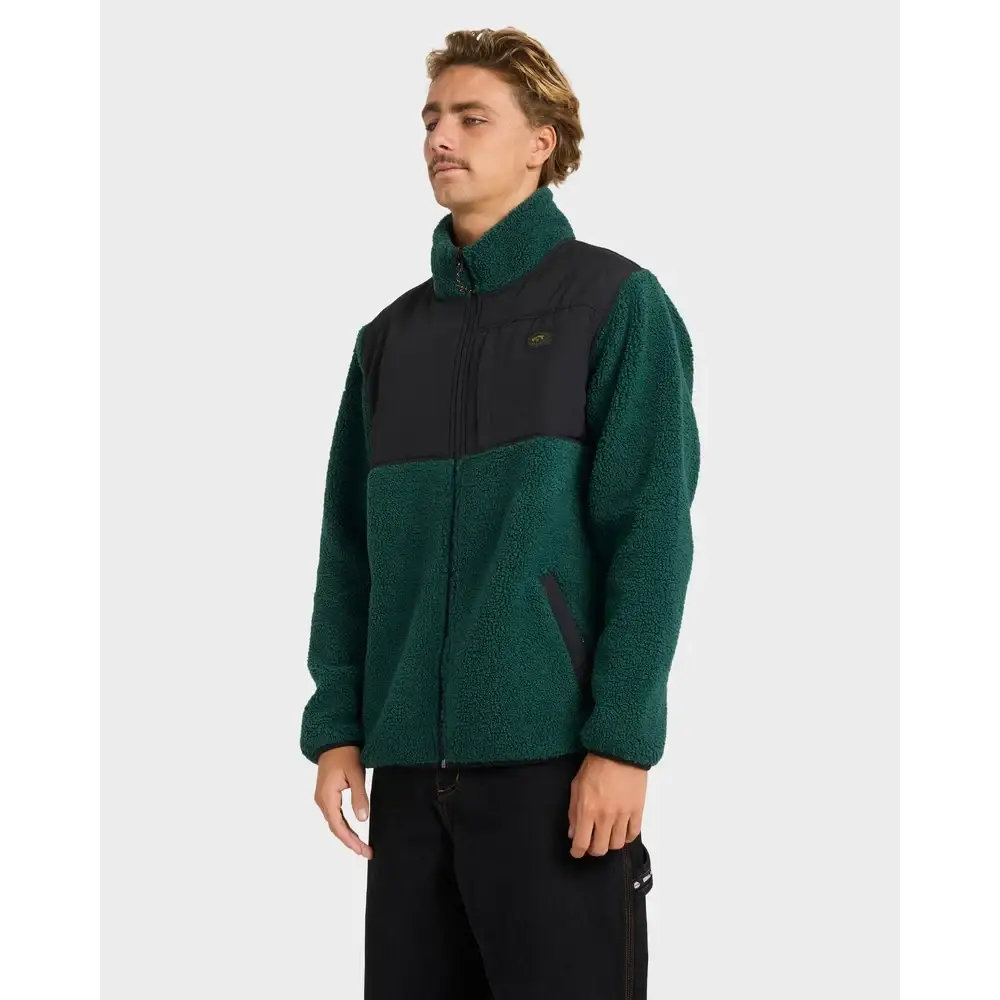 Billabong Boundary Summit Mock Neck Zip Up Fleece Jacket