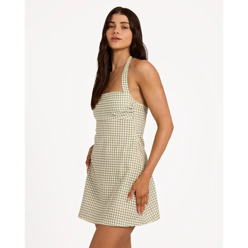 Billabong Break Line Halter Mini Dress