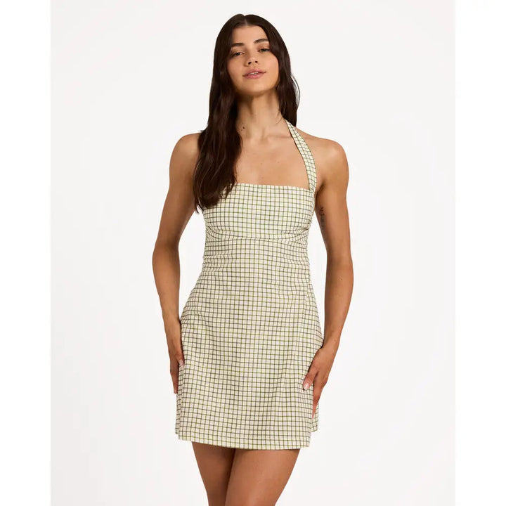 Billabong Break Line Halter Mini Dress