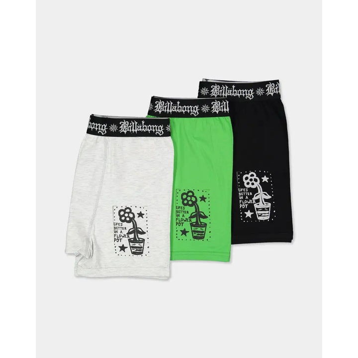 Billabong Creed Flower Pot 3 Pack Briefs