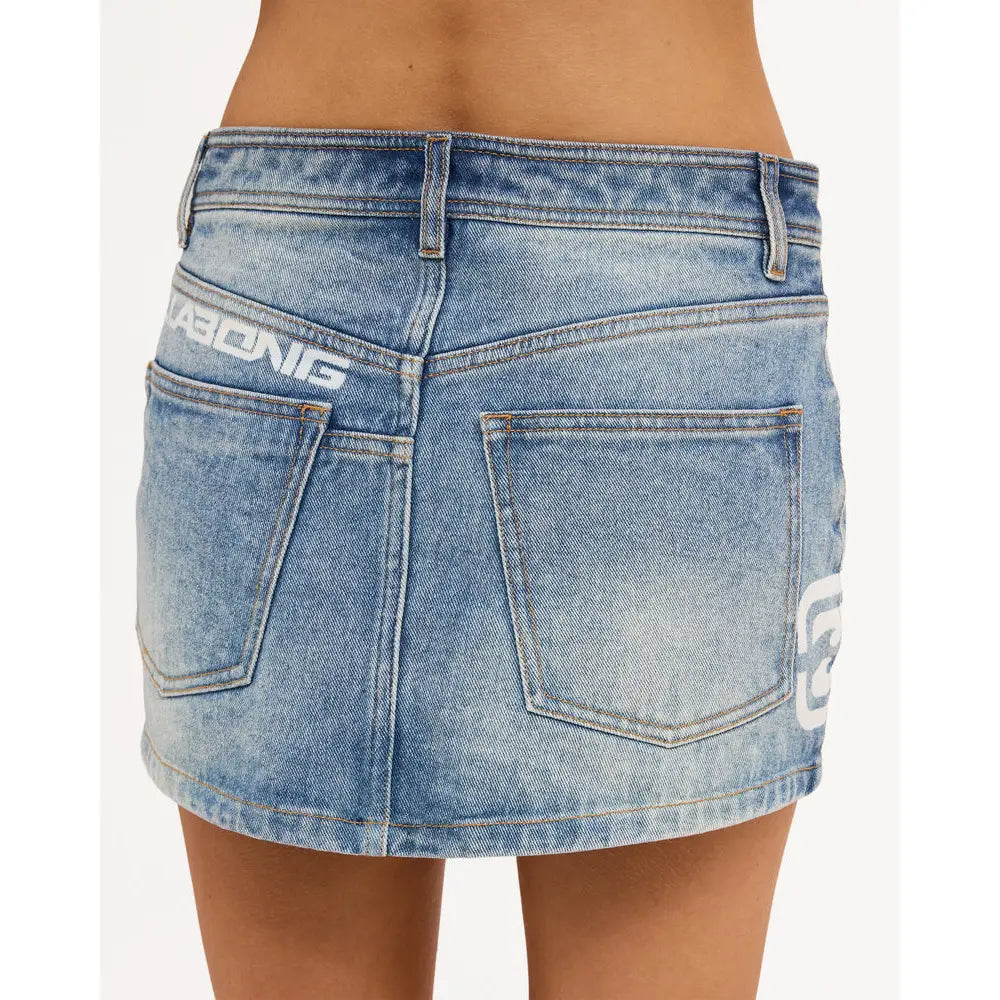 Billabong Dream On Denim Mini Skirt