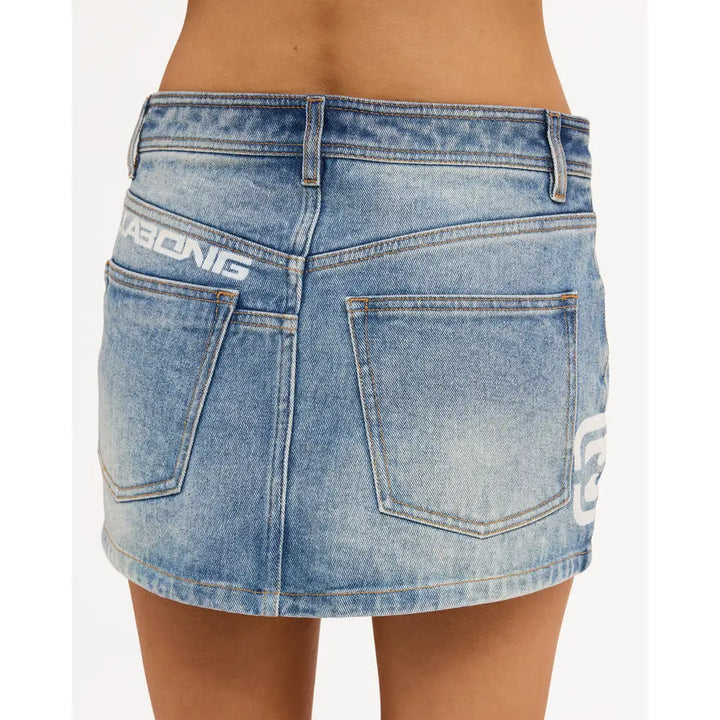 Billabong Dream On Denim Mini Skirt