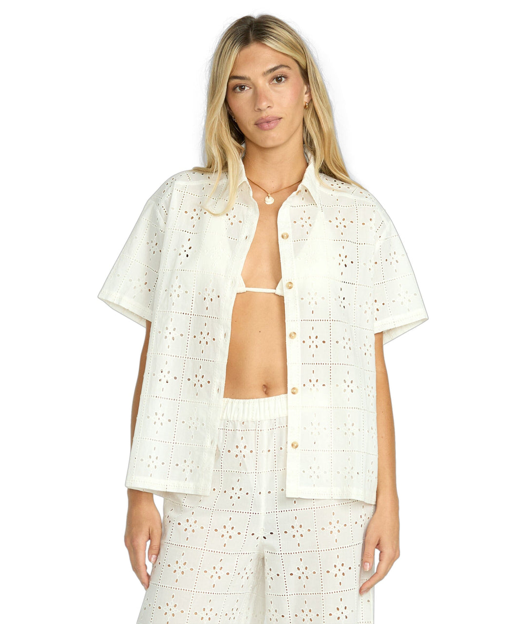 Billabong Eyelet Crush Beach Shirt 