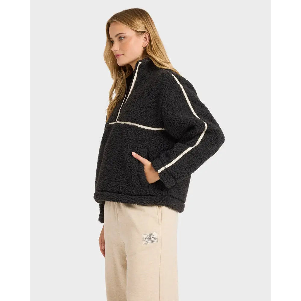 Billabong Getting Warm Sherpa Half Zip Pullover