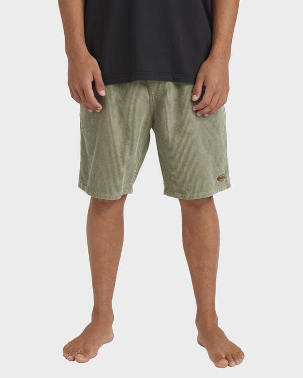 Billabong Larry Corduroy 18" Shorts Green Ash S 