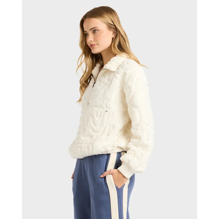 Billabong Le Love Half Zip Fleece Pullover