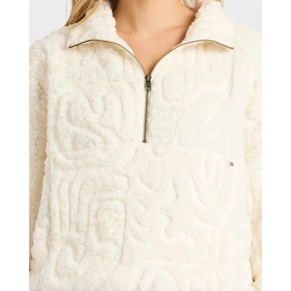 Billabong Le Love Half Zip Fleece Pullover