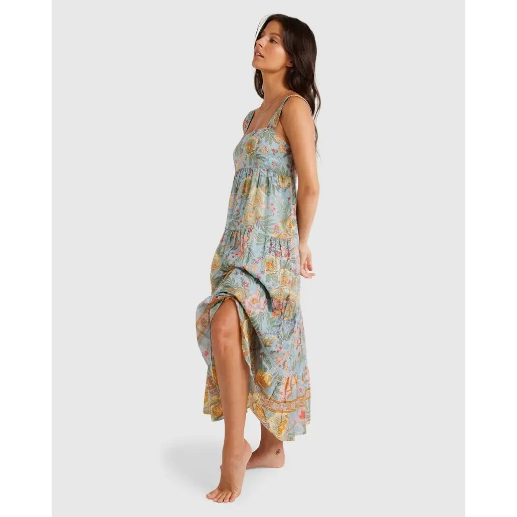 Billabong Lost Cove Shine On Midi Dress 