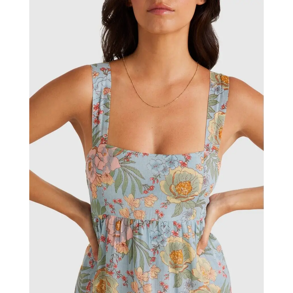 Billabong Lost Cove Shine On Midi Dress 