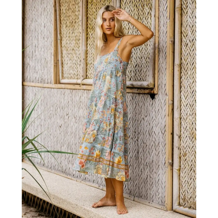 Billabong Lost Cove Shine On Midi Dress 